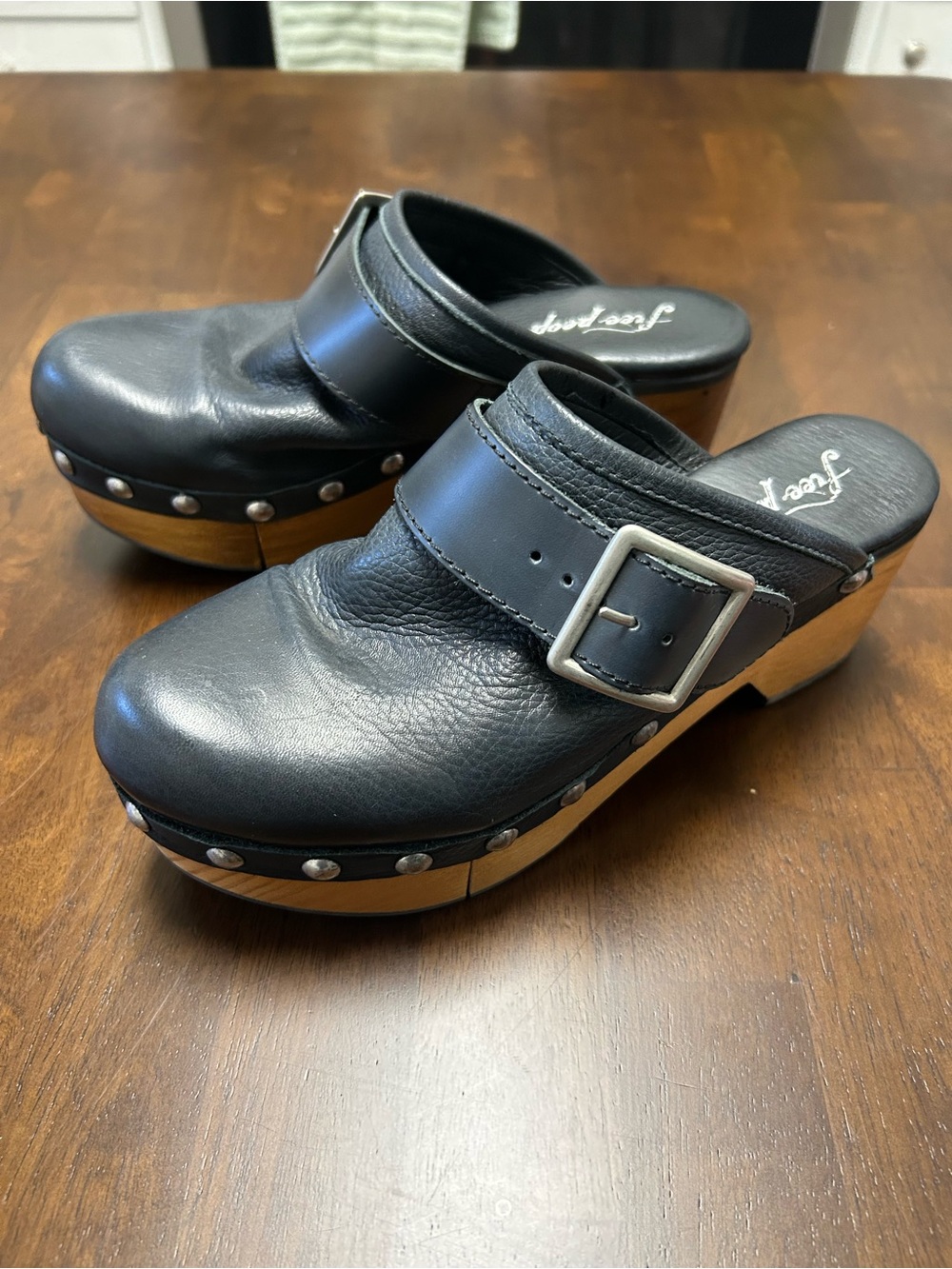 Free People Culver City Clogs in Black US 8 or EU 38 - Picture 7 of 12